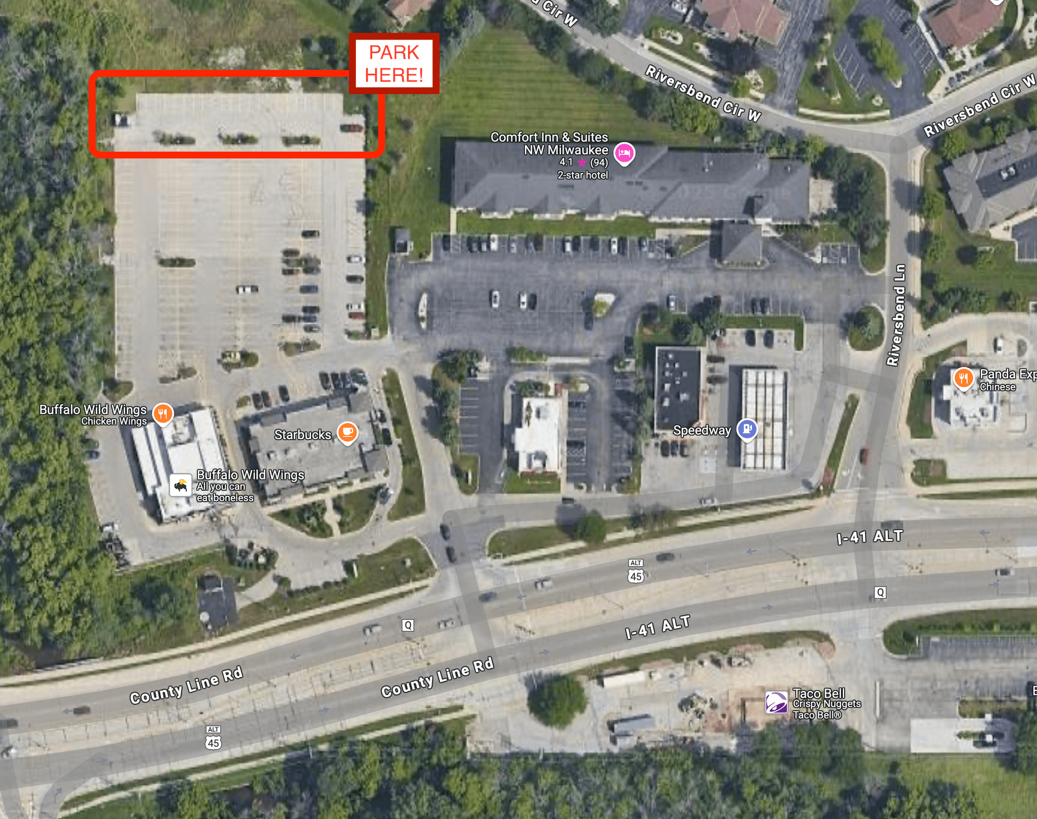 Parking at Comfort Inn & Suites